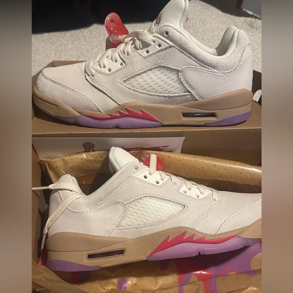 Grade school size 7y pb&j retro 5 brand new